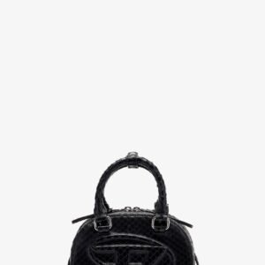 1DR Dome python leather crossbody bag