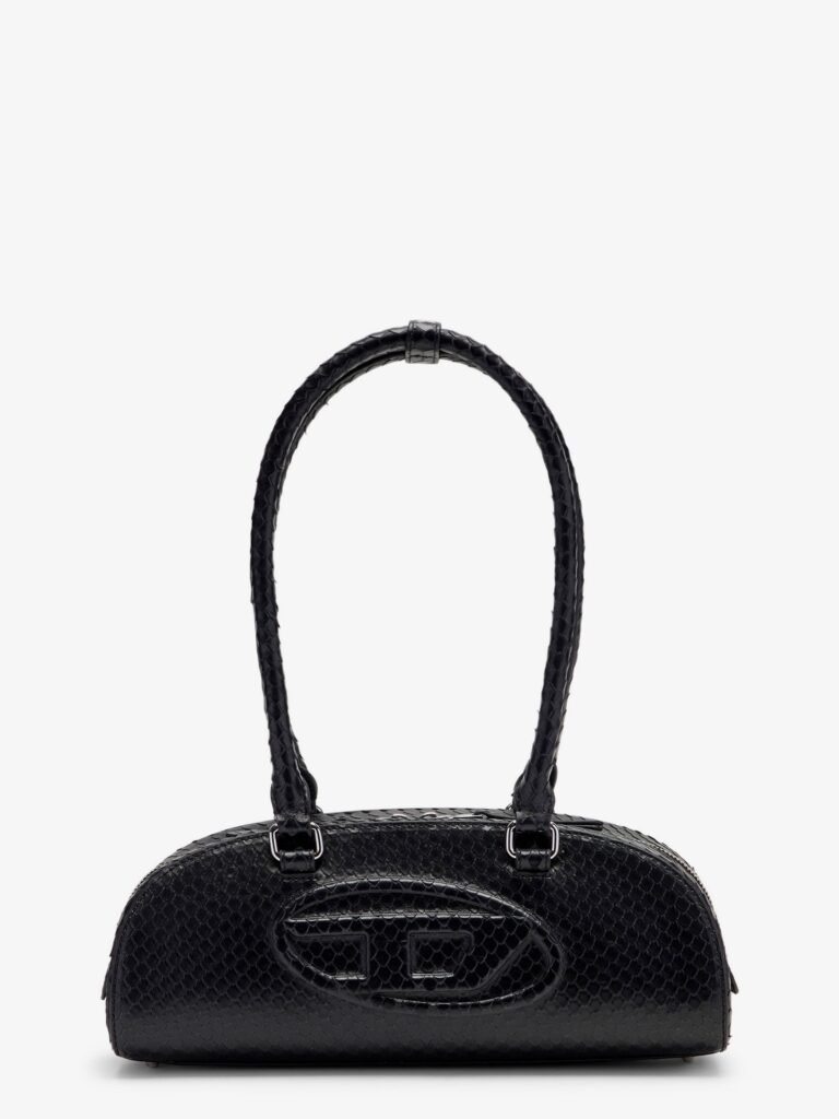 1DR python effect leather shoulder bag