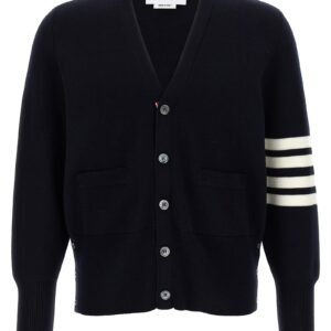 '4-Bar' Wool cardigan