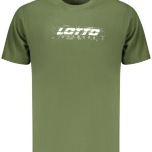 LOTTO MEN'S SHORT-SLEEVED GREEN T-SHIRT