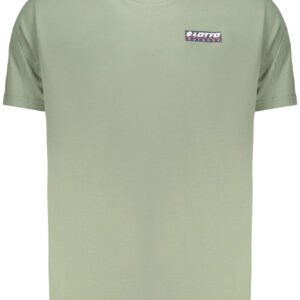 LOTTO MEN'S SHORT-SLEEVED GREEN T-SHIRT