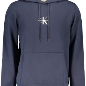 CALVIN KLEIN MEN'S BLUE ZIP-UP SWEATSHIRT