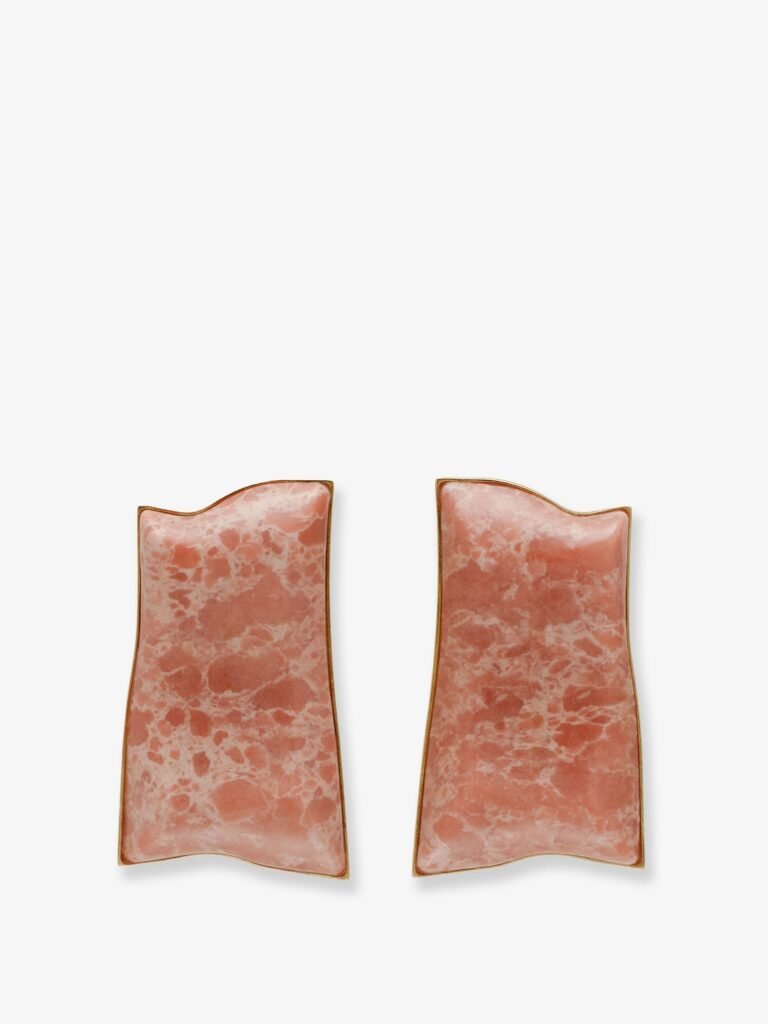 Alaya stone-effect resin earrings