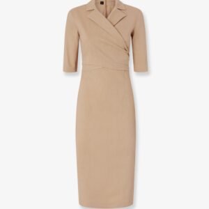 Allyson stretch linen and viscose dress