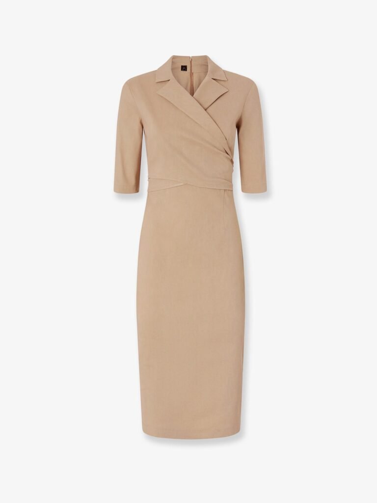Allyson stretch linen and viscose dress