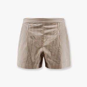 Amani cotton Bermuda shorts with striped pattern
