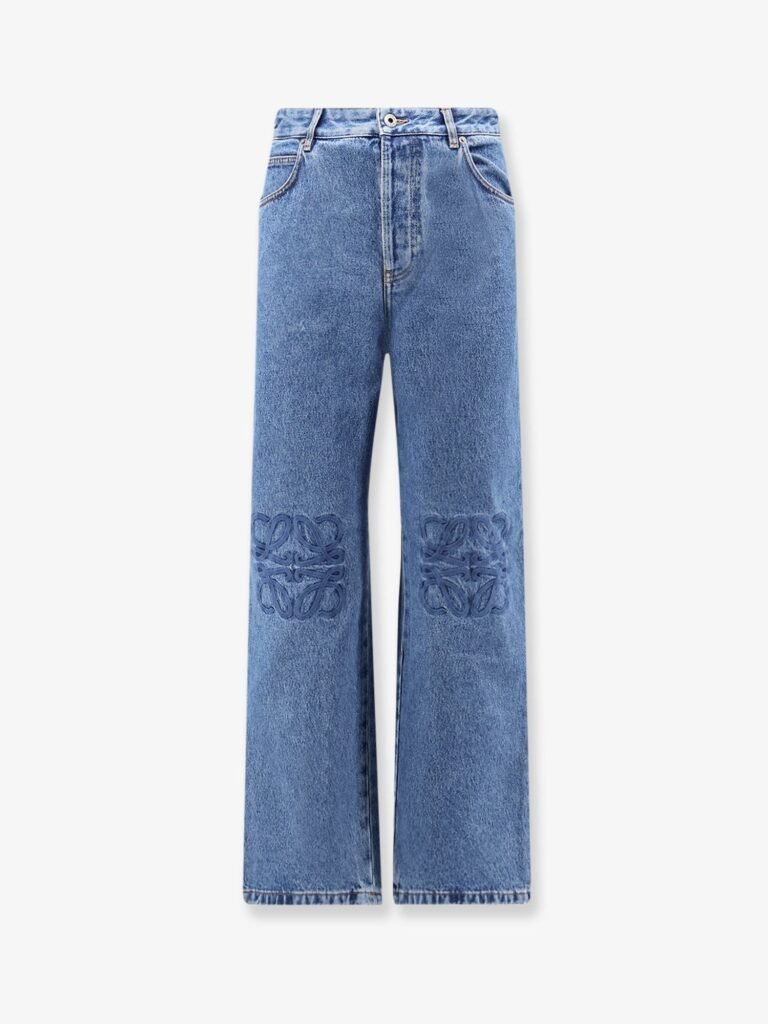 Anagram Baggy Jeans with embroidery on the front