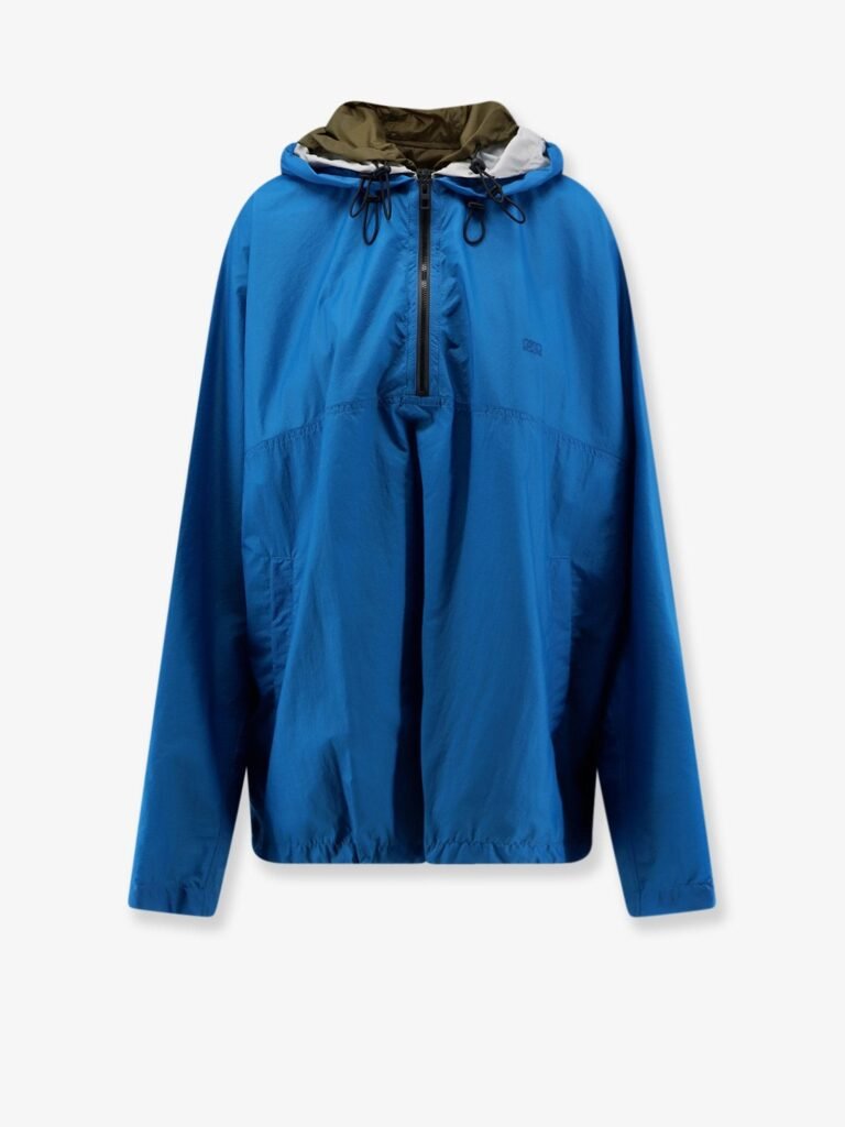 Anorak technical fabric windbreaker with embroidered Anagram logo