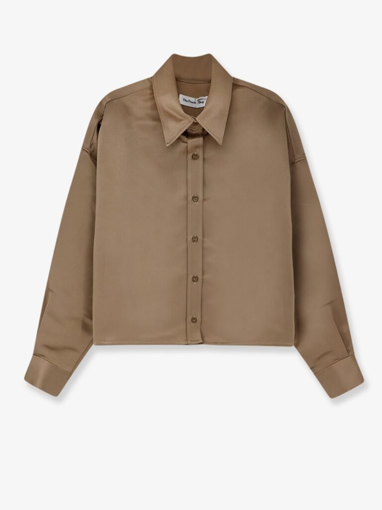 Arlen satin boxy shirt