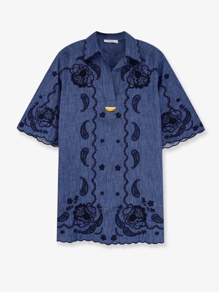 Aster denim mini dress