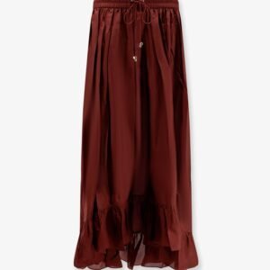 Aster silk skirt
