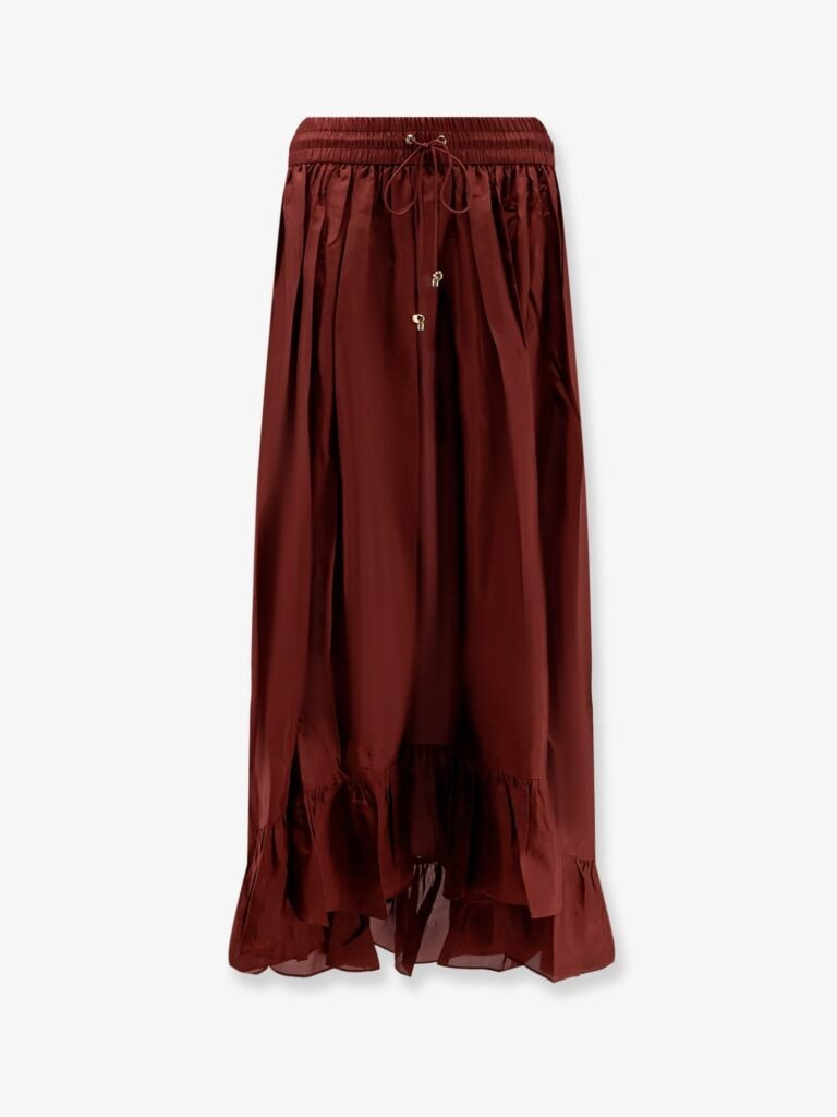 Aster silk skirt