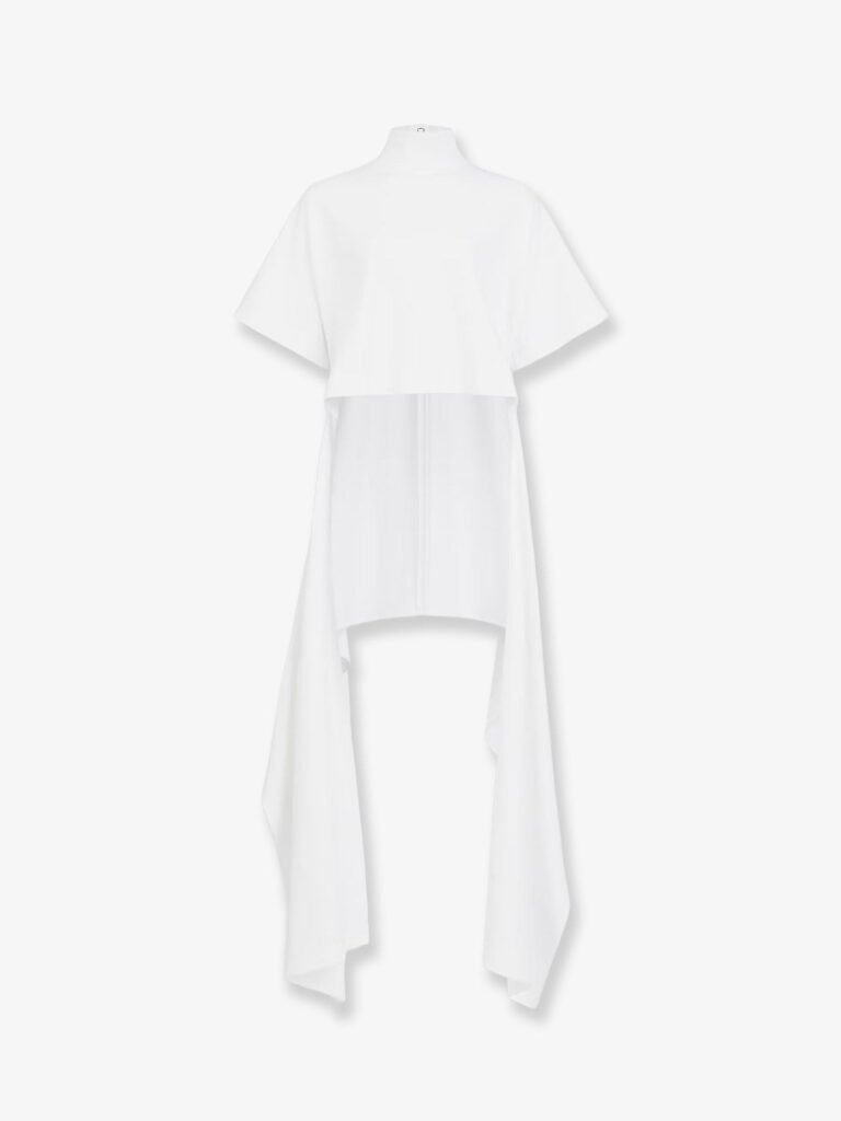 Asym cotton blend t-shirt