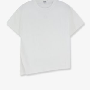 Asymmetric cotton blend t-shirt