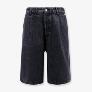 Back denim bermuda shorts