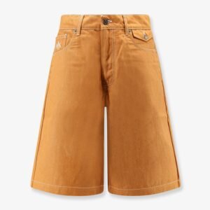 Baggy Orange Denim Shorts