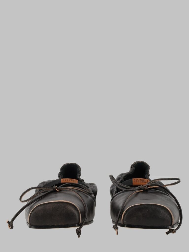 BALLERINA IN PELLE CON PUNTA SQUADRATA