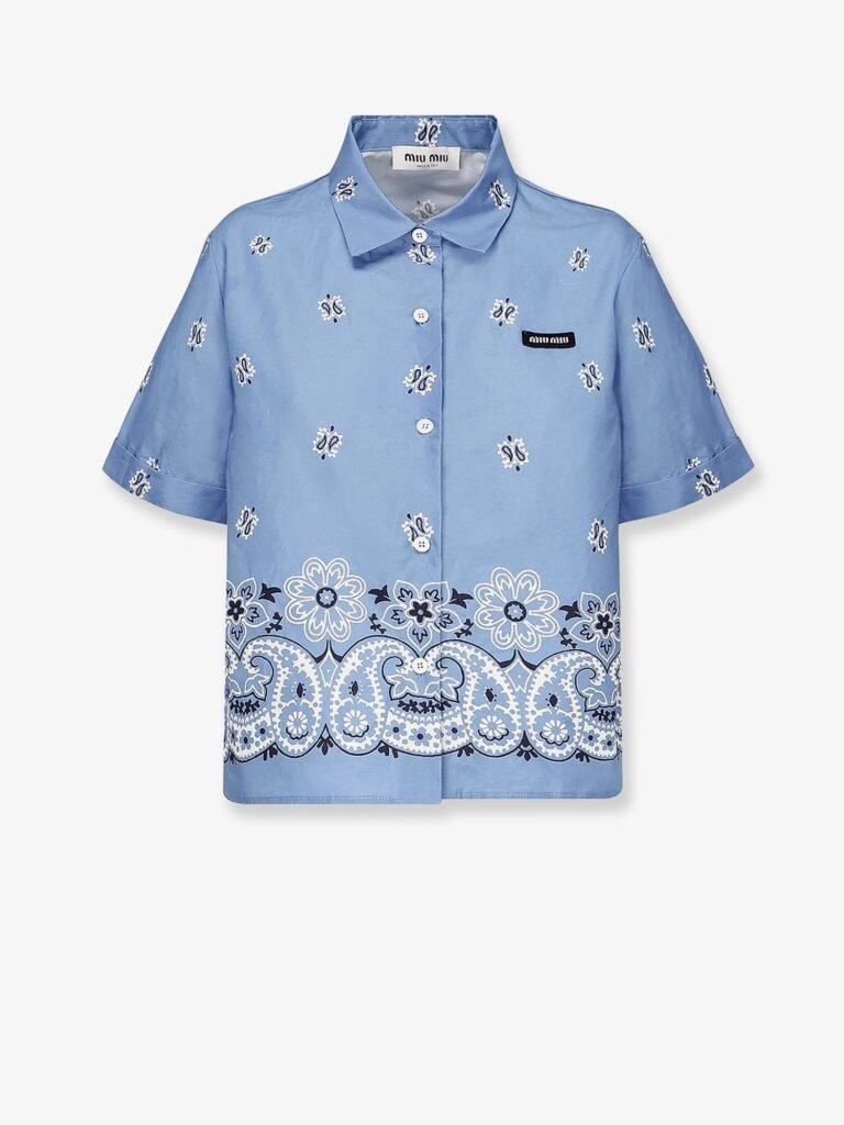 Bandana cotton and linen shirt
