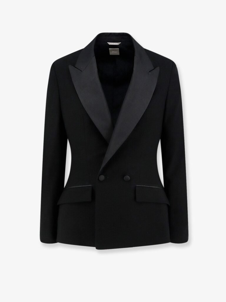Bar virgin wool tuxedo blazer