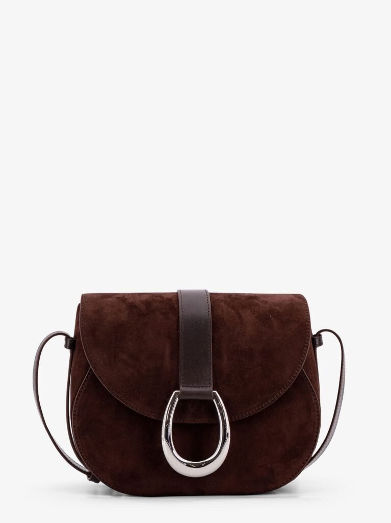 Bella Saddle suede crossbody bag