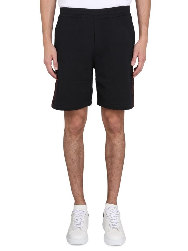 BERMUDA SHORTS WITH SELVEDGE LOGO BAND