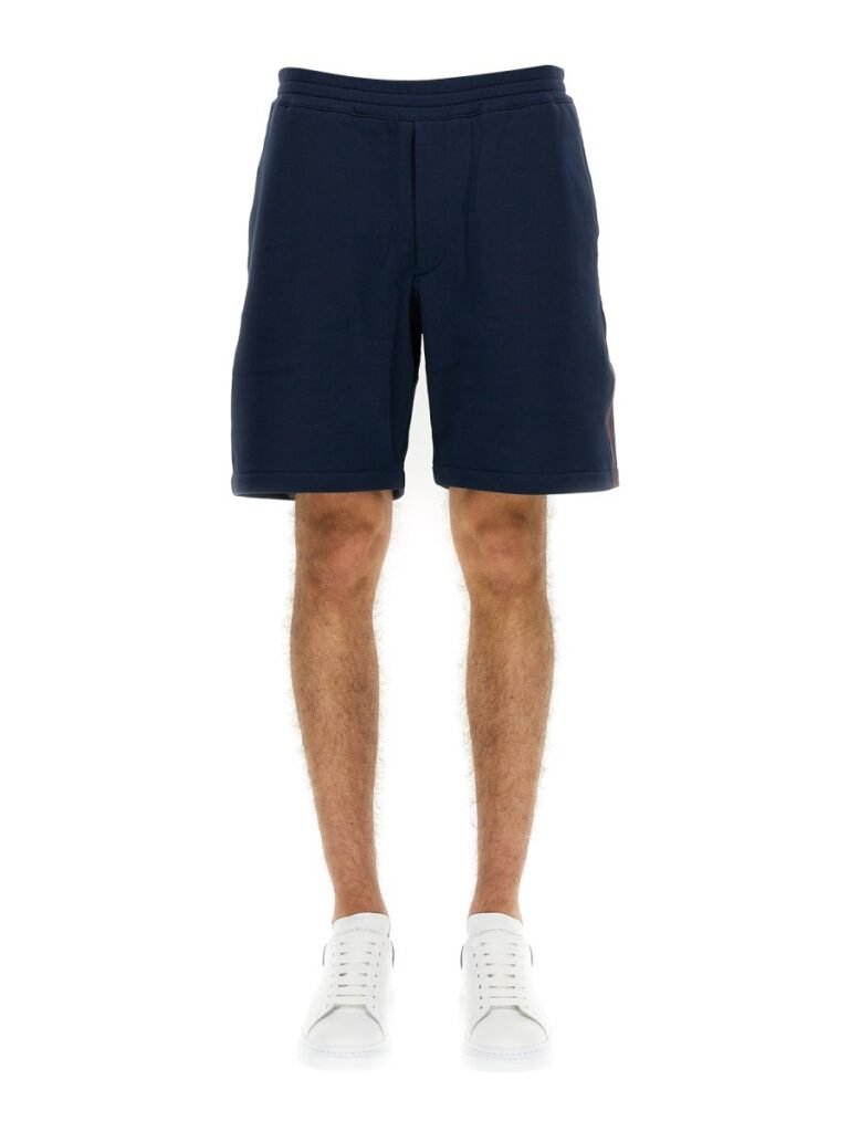 BERMUDA SHORTS WITH SELVEDGE LOGO BAND