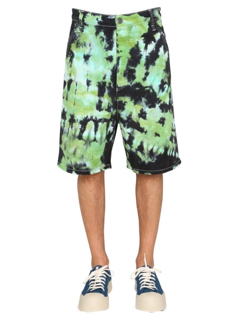 BERMUDA SHORTS WITH TIE DYE PATTERN