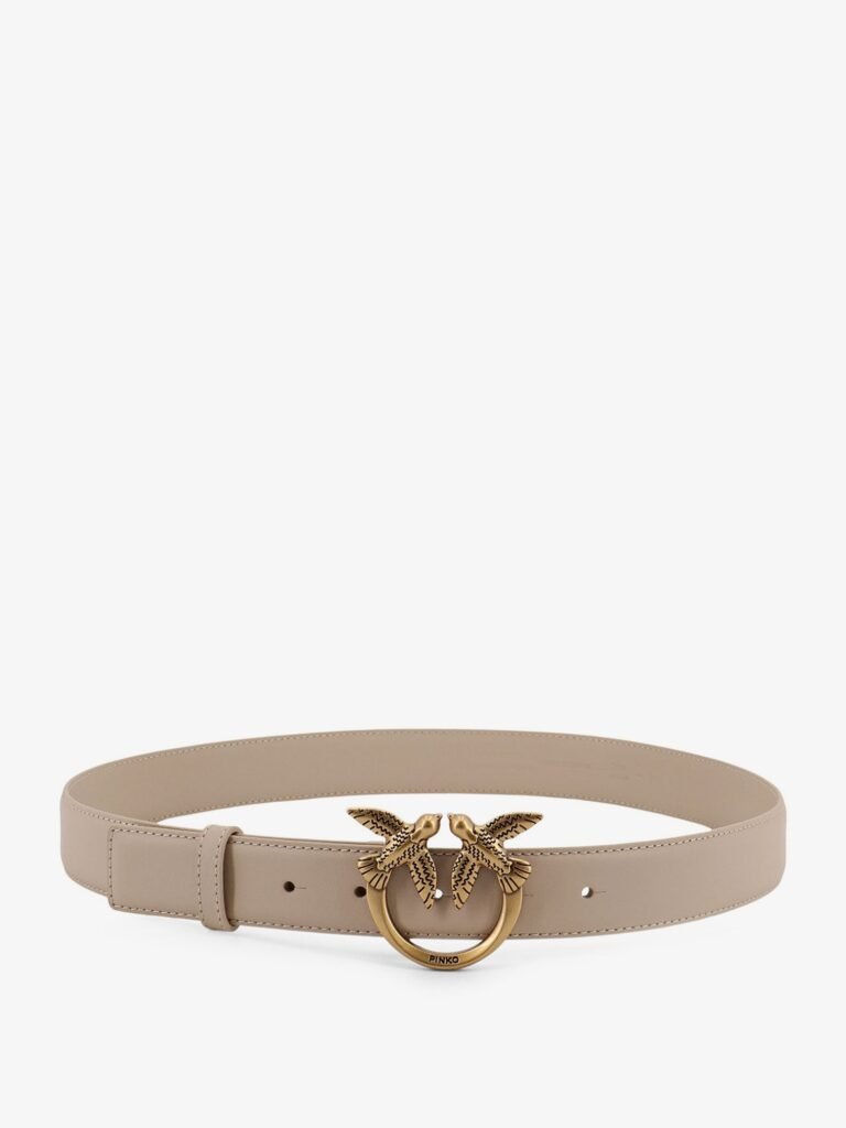 Berry leather belt