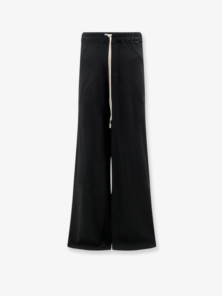 Bias viscose and silk trousers