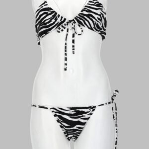 BIKINI "IL PRIMO BAGNO" CON STAMPA ANIMALIER