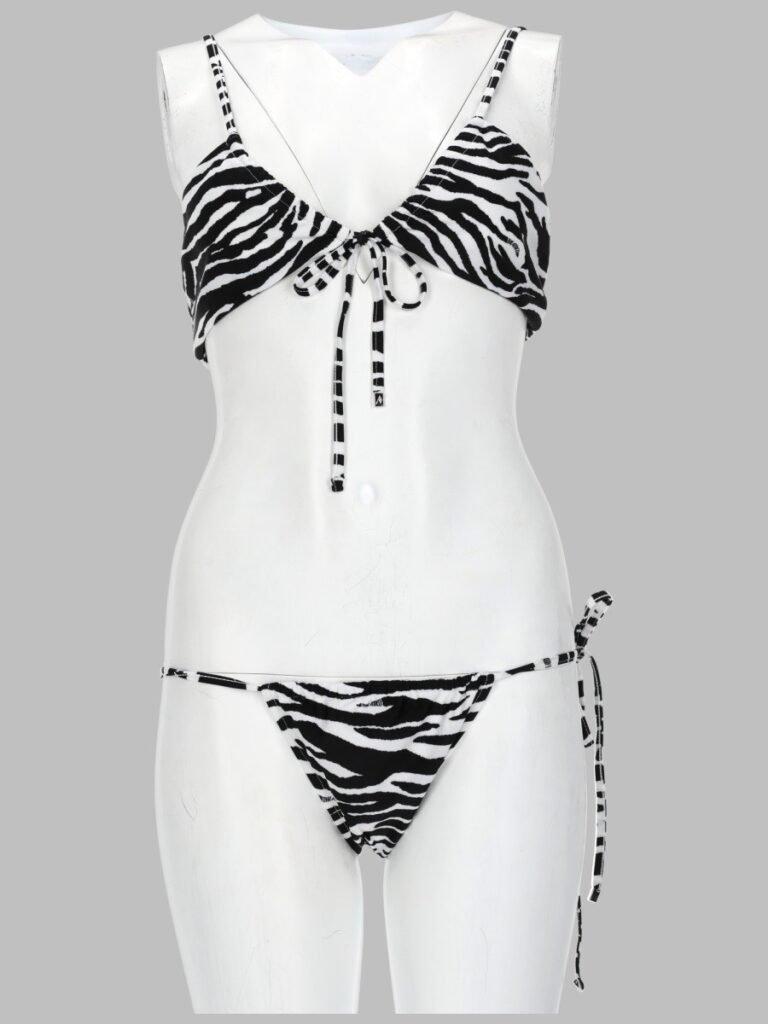 BIKINI "IL PRIMO BAGNO" CON STAMPA ANIMALIER