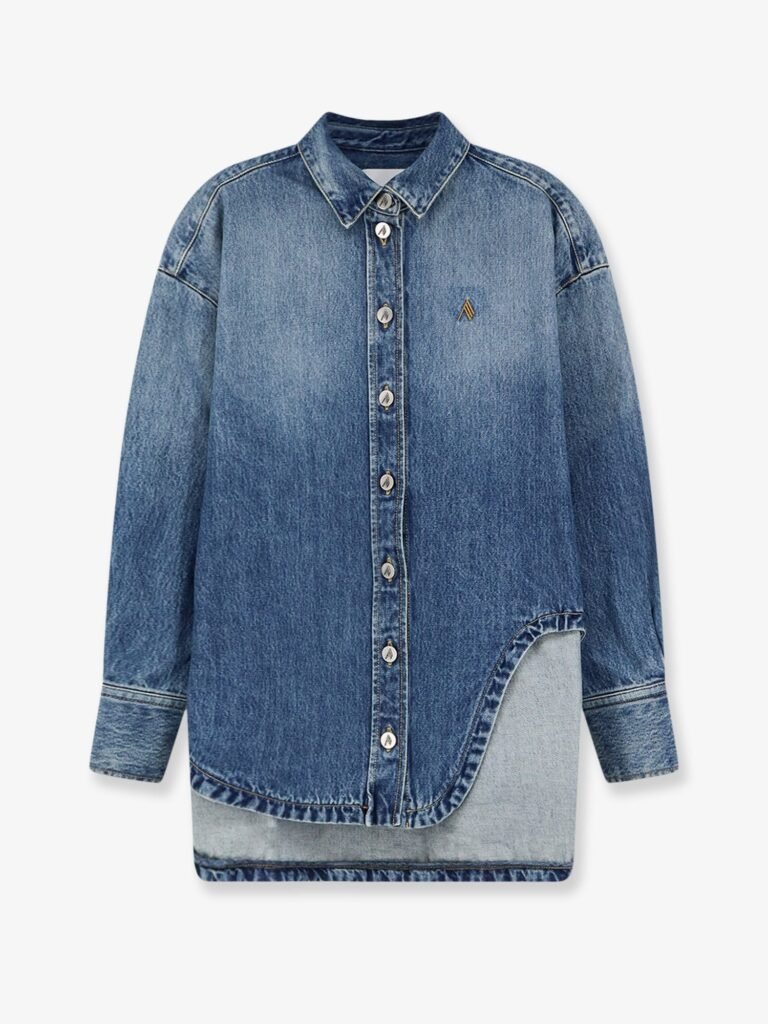 Bomber blue denim shirt