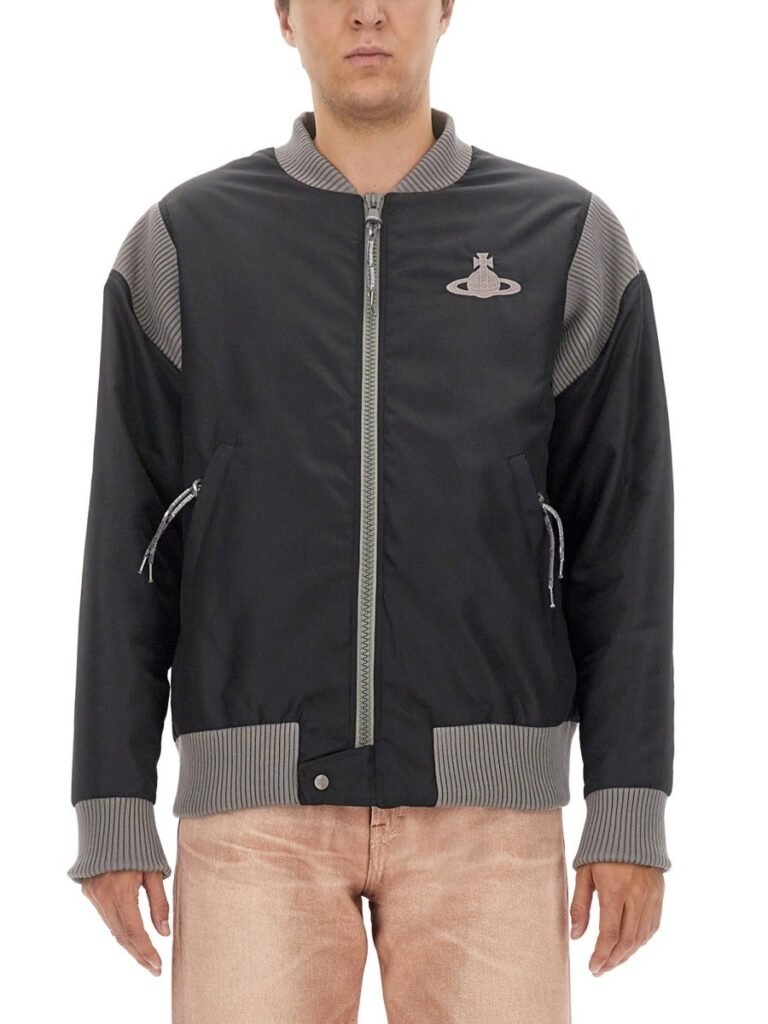 BOMBER JACKET WITH LOGO