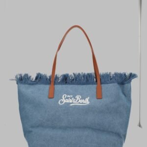 BORSA "CITY" IN DENIM CON FRANGE