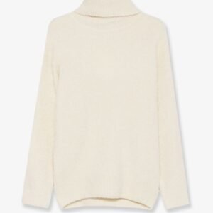 Bouclé alpaca blend turtleneck