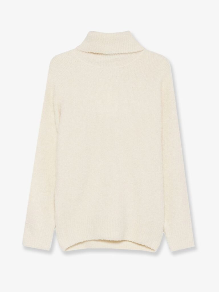 Bouclé alpaca blend turtleneck