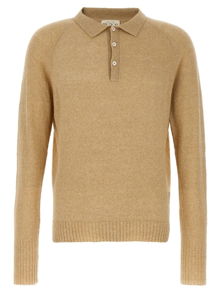 Bouclé cotton polo shirt