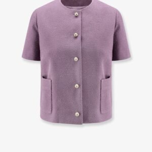 Bouclé virgin wool blend blazer