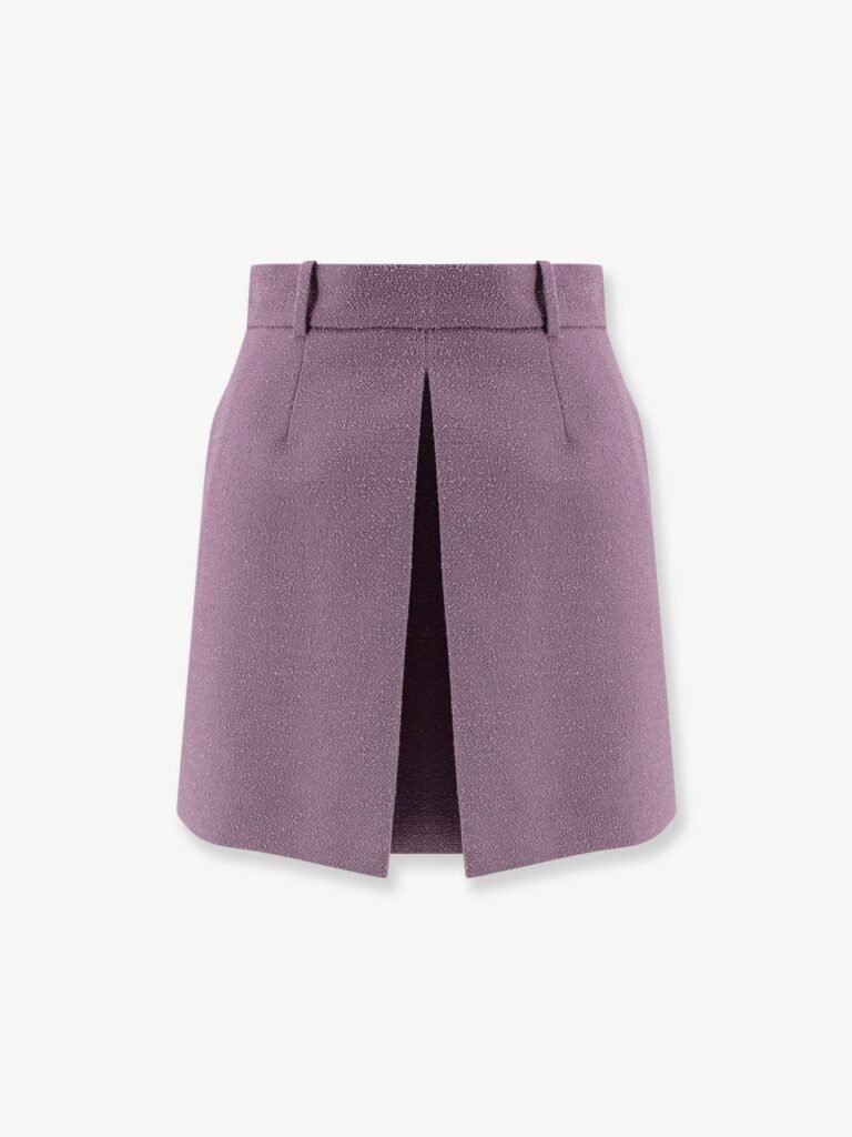 Bouclé virgin wool blend skirt