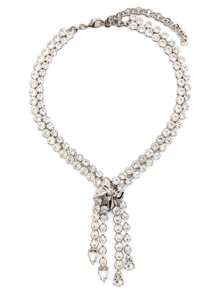 Bow crystals necklace