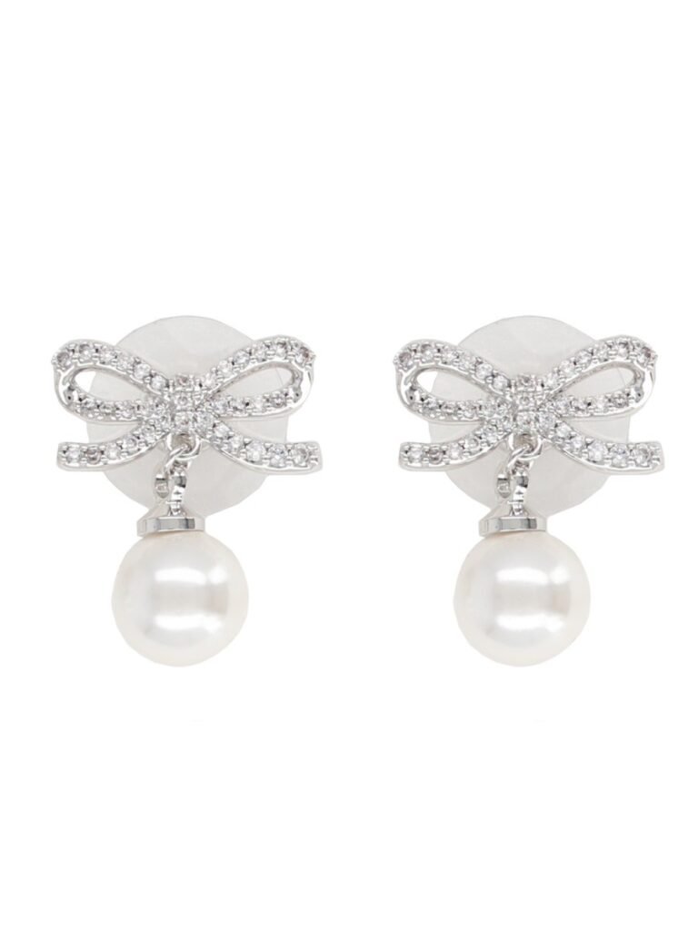 "BOW PEARL" EARRINGS