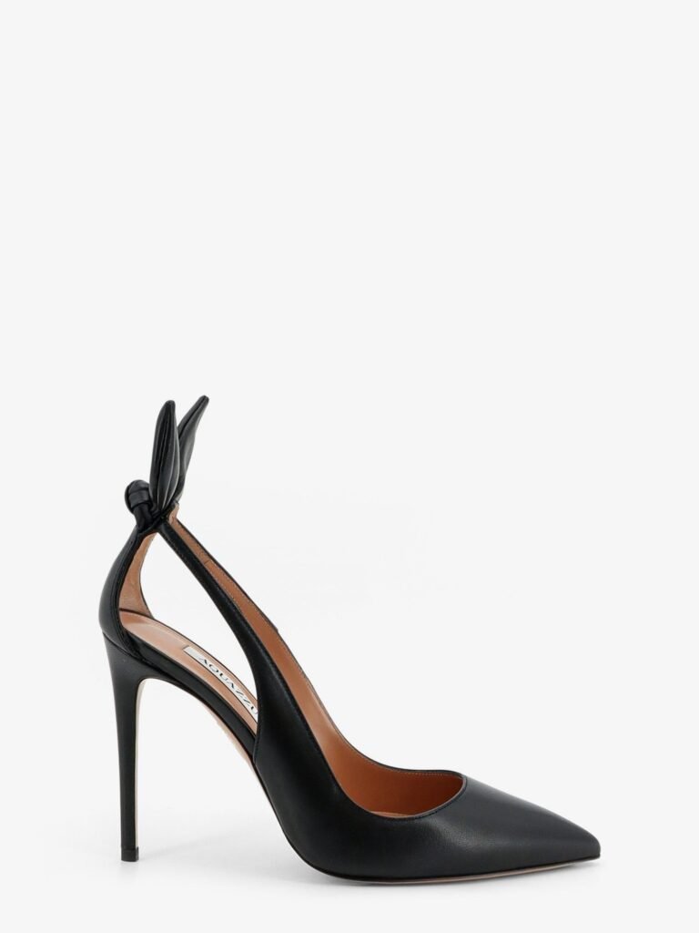Bow Tie Leather Pumps