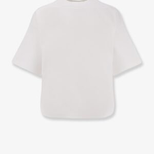 Boxy cotton blend t-shirt