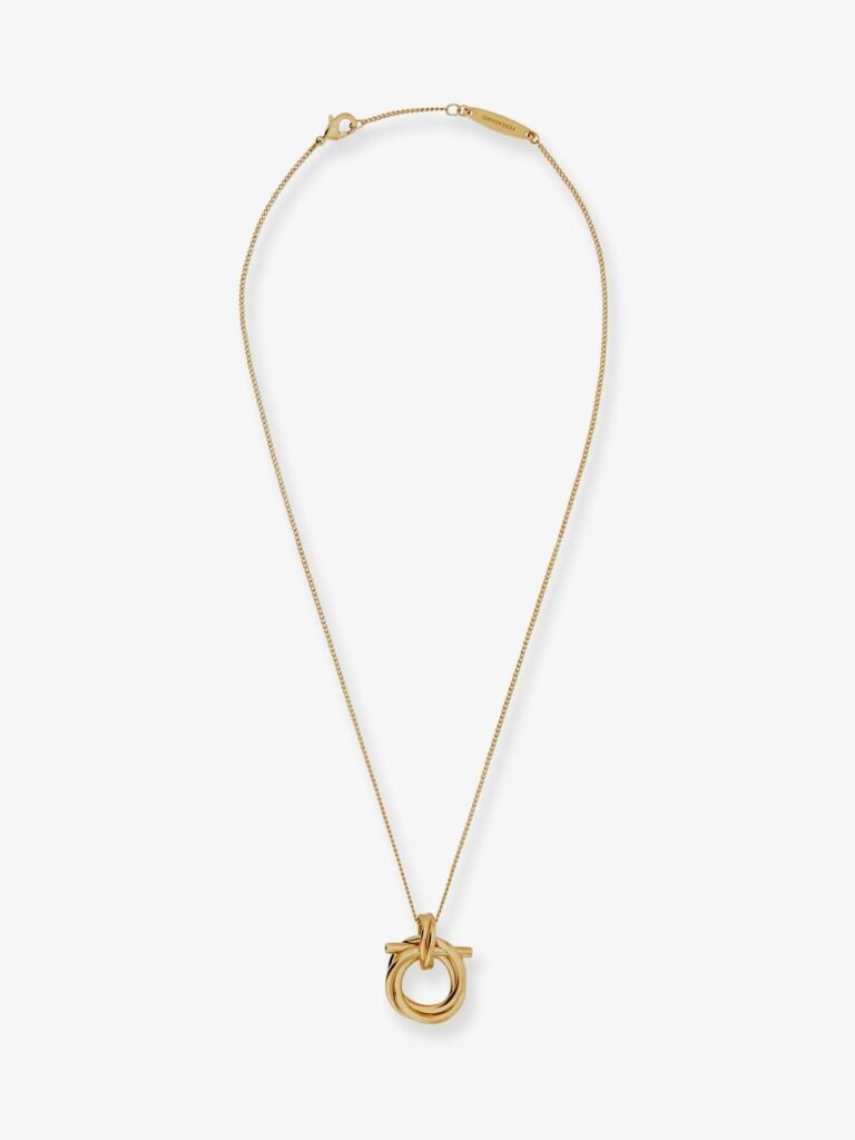 Brass necklace with Gancini pendant