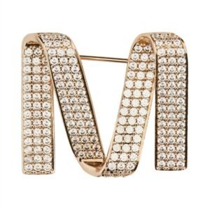 BROOCH WITH LOGO