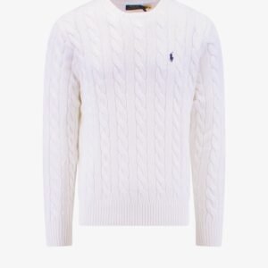 Cable knit sweater with iconic embroidery