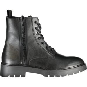 CALVIN KLEIN BLACK MEN'S BOOT FOOTWEAR