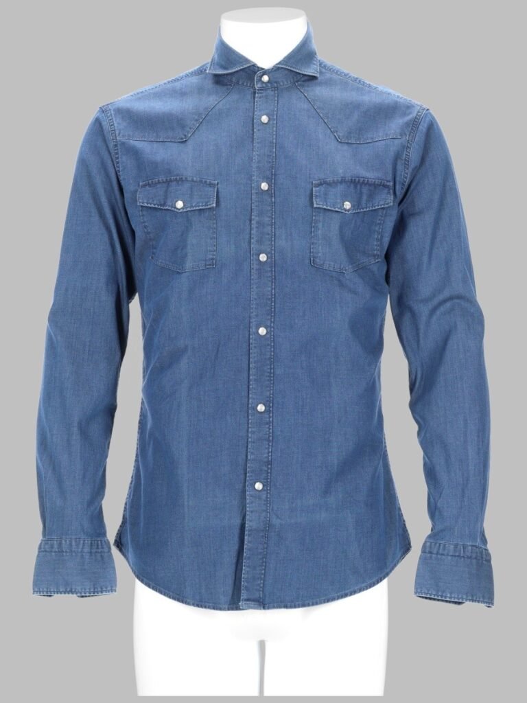 CAMICIA IN DENIM DI COTONE
