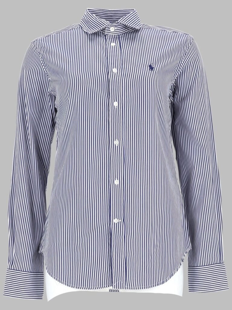CAMICIA A RIGHE CON LOGO