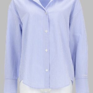 CAMICIA A RIGHE CON RICAMO